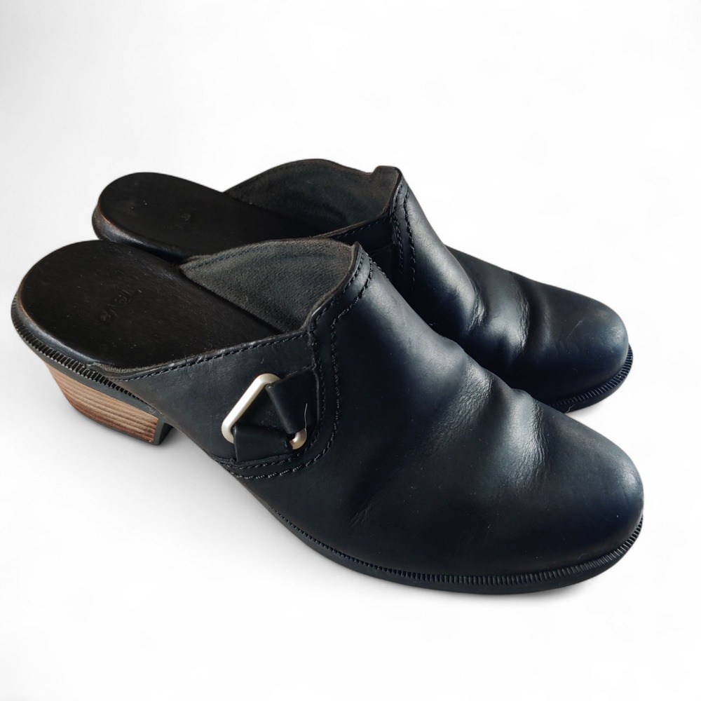 Teva Women's Foxy Sling-Back Clogs 1013674 Black Block Heels Shoes Size 8